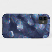 Blaue Bokeh-Lichter mit Funkeln Case-Mate iPhone Hülle (Rückseite (Horizontal))