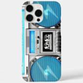 Blaue Boombox Case-Mate iPhone Hülle (Rückseite)