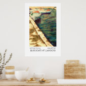 'Blaue Boote bei Llangors' Poster/Print Poster (Küche)