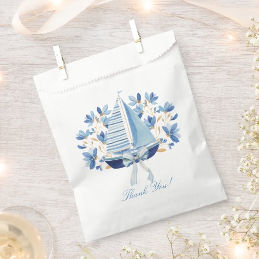Blaue Boote & Bootssteven Geschenktütchen (Ausgeschnitten)