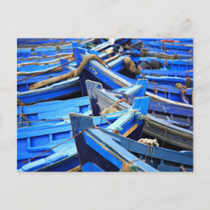 Blaue Boote Postkarte