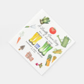 Blaue Boots Gemüsedusche Serviette (Ecke)