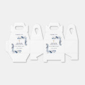 Blaue Botanische Moderne Bestätigung Geschenkschachtel (Ungefaltet)