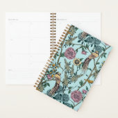 Blaue botanische Muster im Vintage-Stil Planer (Anzeige)
