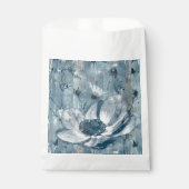 Blaue botanische Vintage-Illustration Geschenktütchen (Vorderseite)