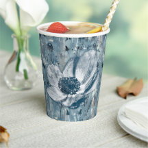 Blaue botanische Vintage-Illustration