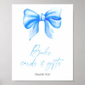 BLAUE BOW BOOKS CARDS UND GIFTS Poster (Vorne)