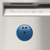 BLAUE BOWLING BALL MAGNET (In Situ (Geschirrspüler))