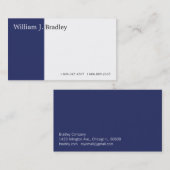 Blaue Box Visitenkarte (Vorne/Hinten)