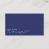 Blaue Box Visitenkarte (Rückseite)
