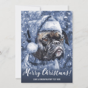 Blaue Boxer Hunde Weihnachten
