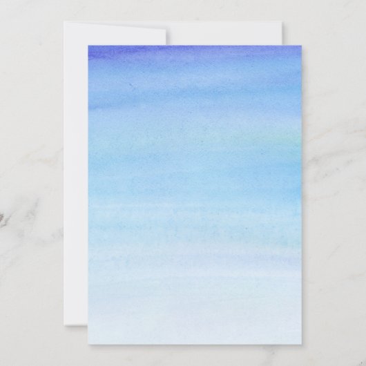 BLAUE BOY Baby Sprinkle Einladung (Rückseite)