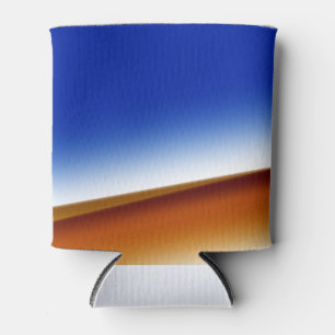 Blaue braune weiße abstrakte Textur Kunst Hintergr Dosenkühler