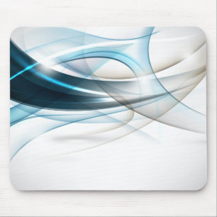 Blaue-Braune Wellen-Mauspad Mousepad