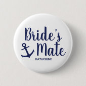 Blaue Brautjungfrau der Nautischen Button (Vorderseite)