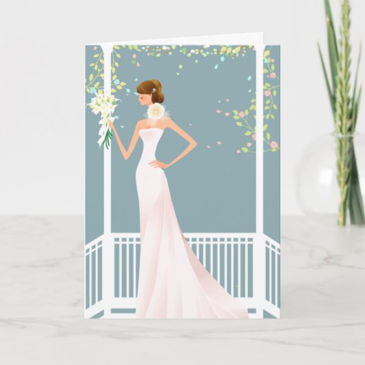 Blaue Brautparty-Einladung Einladung (Vorderseite)