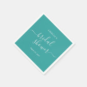 Blaue Brautparty Serviette (Ecke)