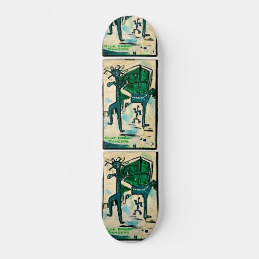 BLAUE BREAK DANCER SKATEBOARD (Vorne)