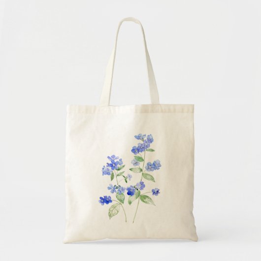 Blaue Brunnera Blume Wildblume Tasche (Vorne)