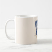 Blaue Brustschalen Strand Kaffeetasse (Links)