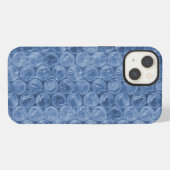 Blaue Bubble-Wrap Case-Mate iPhone-Hülle iPhone Hülle (Rückseite (Horizontal))