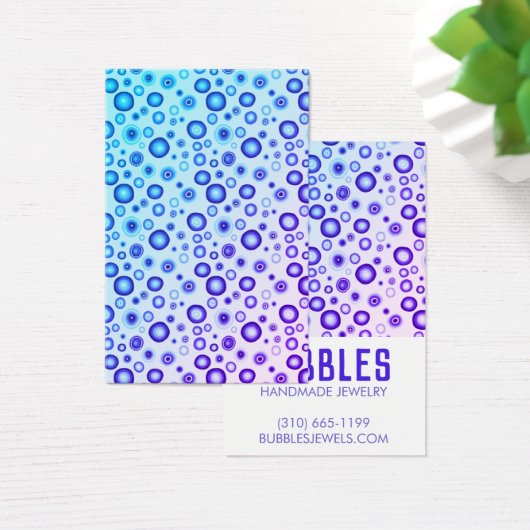 BLAUE BUBBLES ERREICHEN Nekklace Juwelier Display (Schreibtisch)