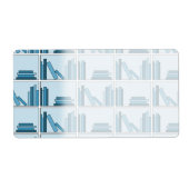 Blaue Bücher auf dem Regal. (Vorne)