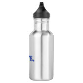 Blaue Buchstaben "Abstimmung" - Edelstahlflasche (Rechts)