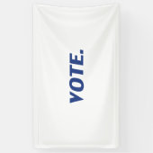 Blaue Buchstaben, weißer Hintergrund Banner (Vertikal)