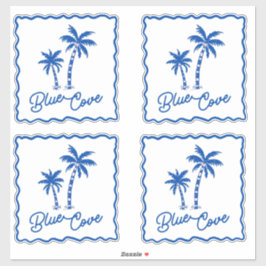 Blaue Bucht Aufkleber