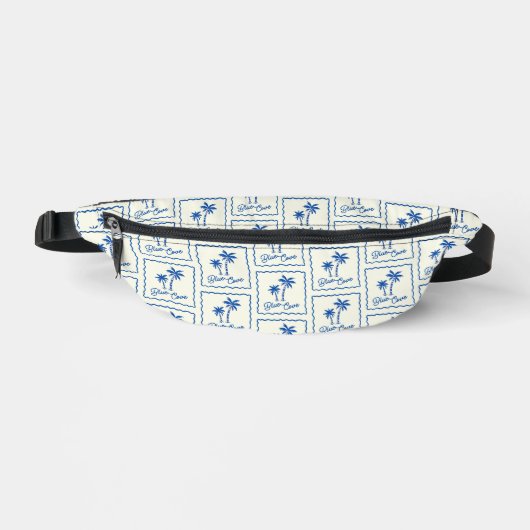 Blaue Bucht Bauchtasche (Vorderseite)