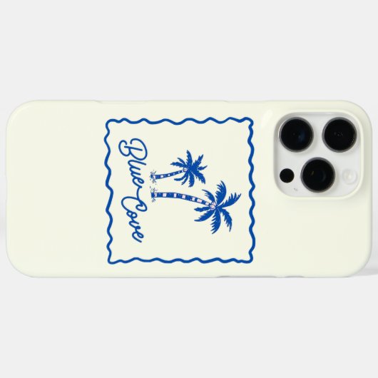 Blaue Bucht Case-Mate iPhone Hülle (Rückseite (Horizontal))