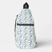 Blaue Bucht Crossbody Bag (Vorderseite)