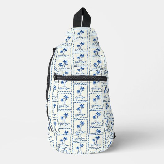 Blaue Bucht Crossbody Bag (Vorderseite)
