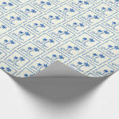 Blaue Bucht Geschenkpapier (Ecke)