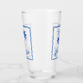 Blaue Bucht Glas (Links)