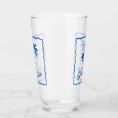 Blaue Bucht Glas (Rechts)