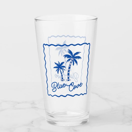 Blaue Bucht Glas (Vorderseite)