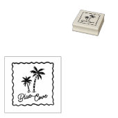 Blaue Bucht Gummistempel (Stempel)