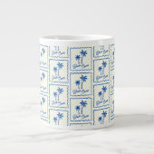 Blaue Bucht Jumbo-Tasse (Vorderseite)