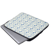 Blaue Bucht Laptopschutzhülle (Vorne Knopf)