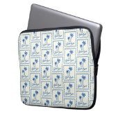 Blaue Bucht Laptopschutzhülle (Vorderseite Links)