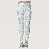 Blaue Bucht Leggings (Vorderseite)