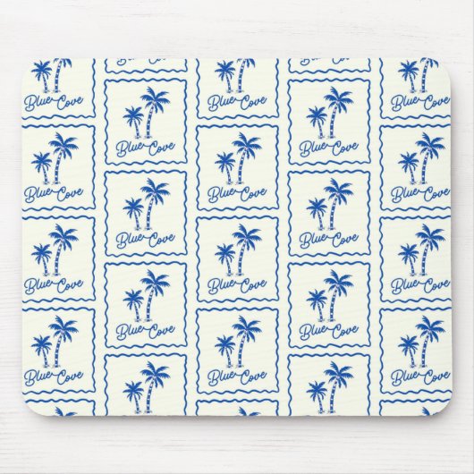Blaue Bucht Mousepad (Vorne)