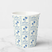 Blaue Bucht Pappbecher (Links)