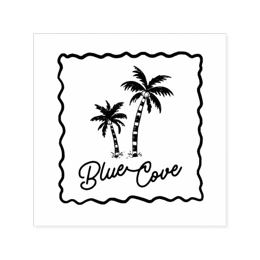 Blaue Bucht Permastempel (Design)