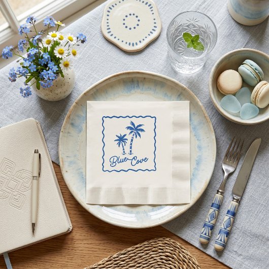 Blaue Bucht Serviette