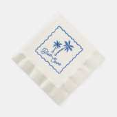 Blaue Bucht Serviette (Ecke)