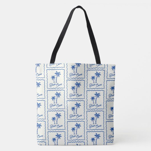 Blaue Bucht Tasche (Vorderseite)