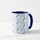 Blaue Bucht Tasse (VorderseiteRechts)